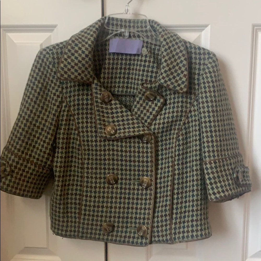 Vera Wang cropped blazer